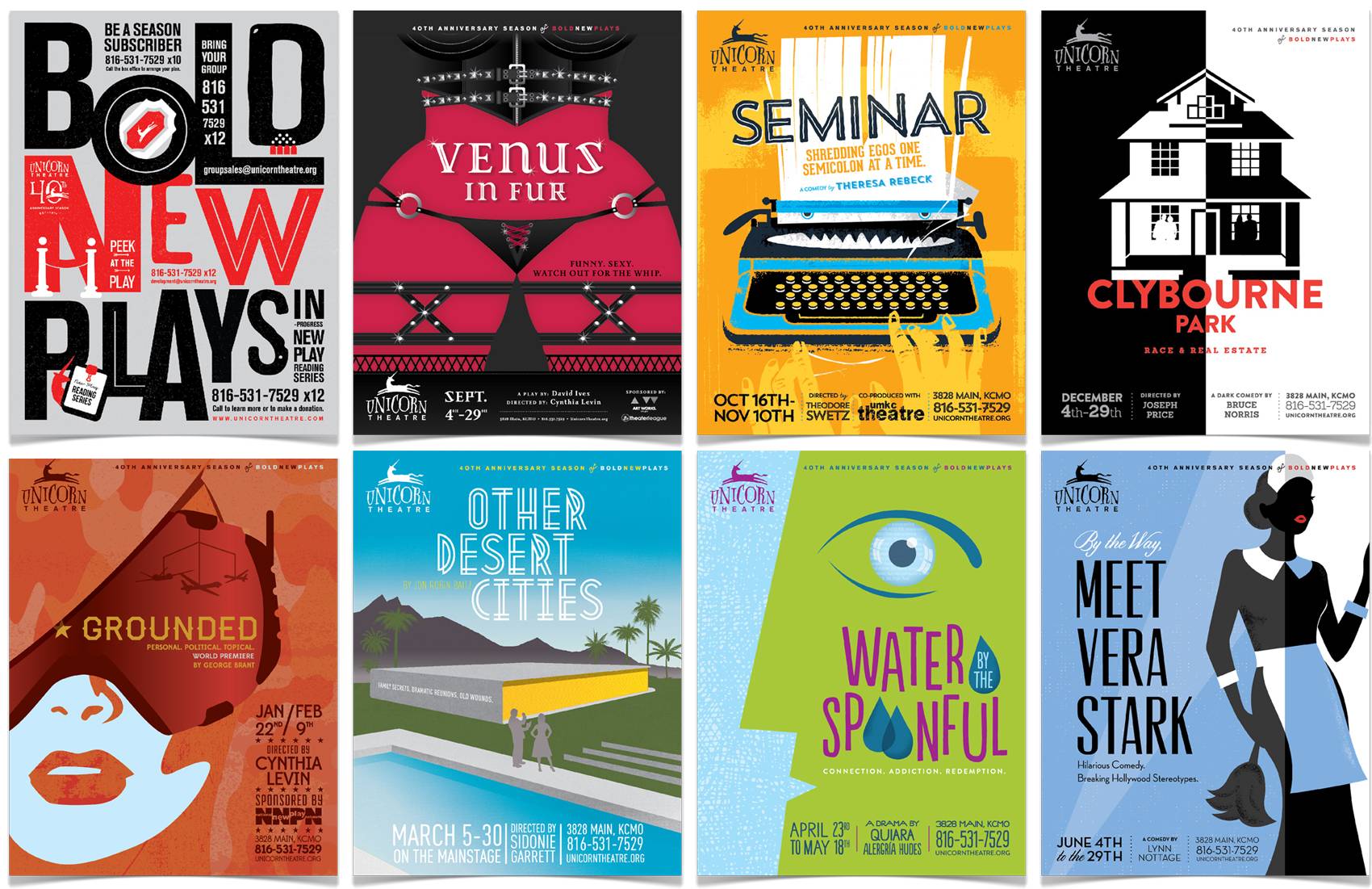 unicorn theatre season posters海报