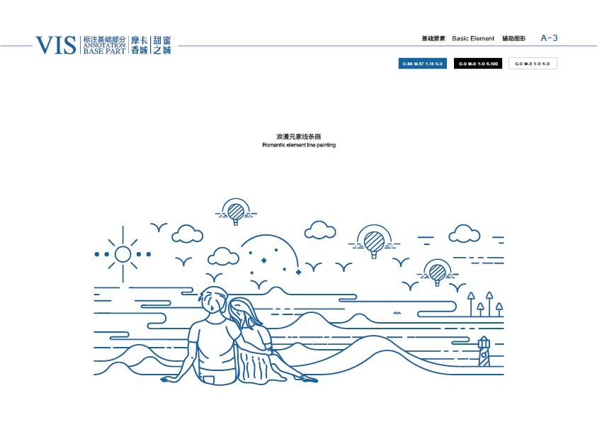 绿色一页蓝色温度平面|摩卡香城,有品牌的作品以情怀为主的室内设计图片