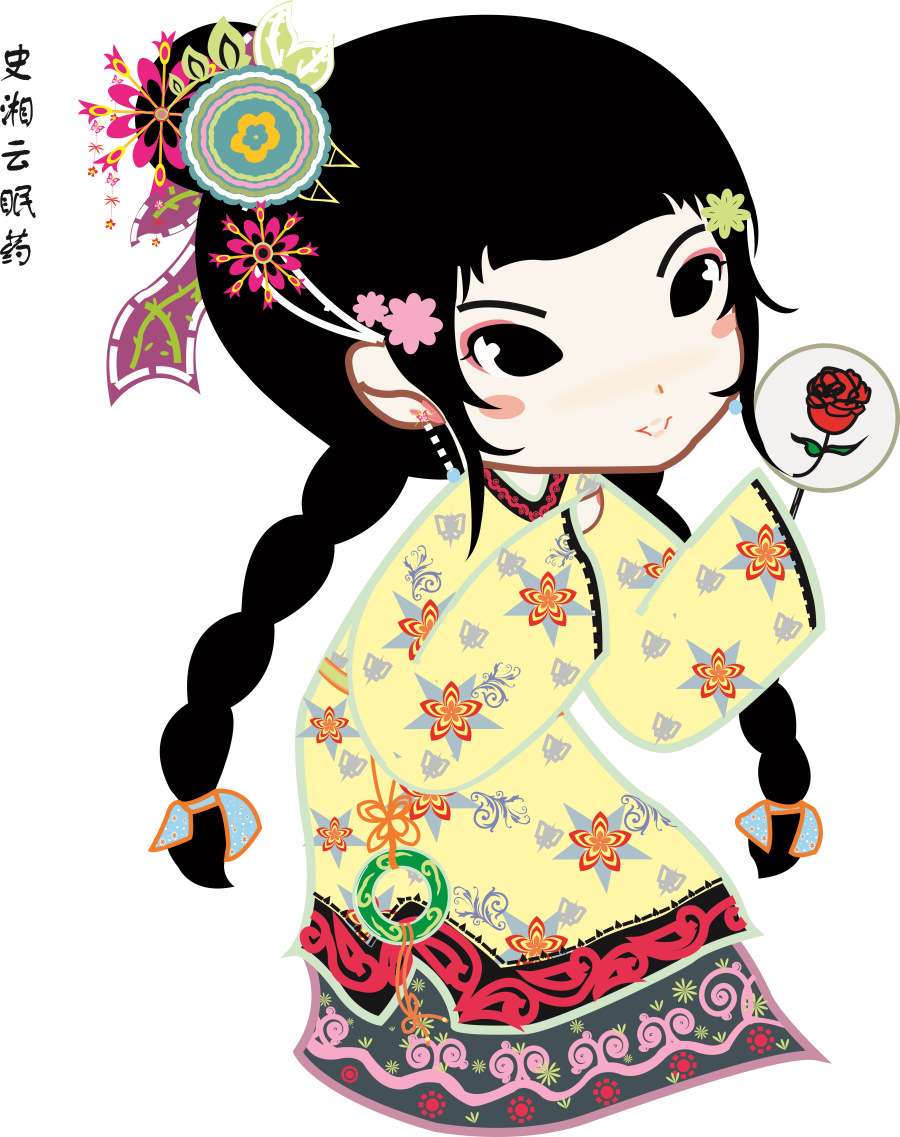 创意设计赏析卡通版红楼梦金陵十二钗又萌又有爱简直美哭了