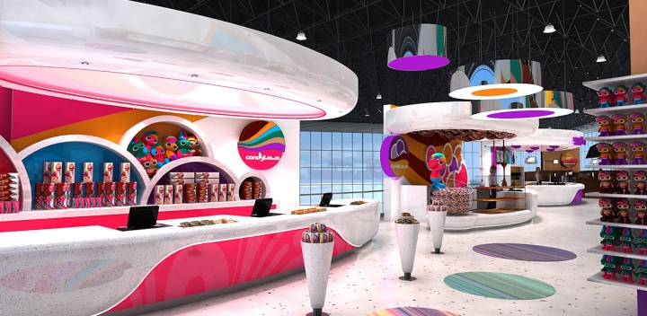 利雅得candylawa糖果店概念店设计