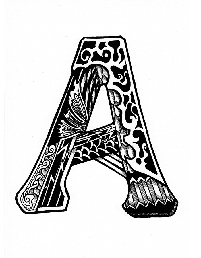 26个字母涂鸦-古田路9号-品牌创意/版权保护平台