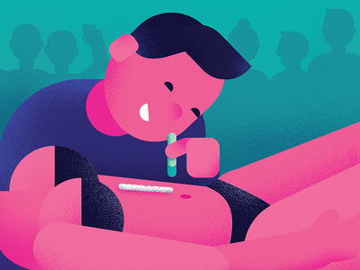 highlife人物插画