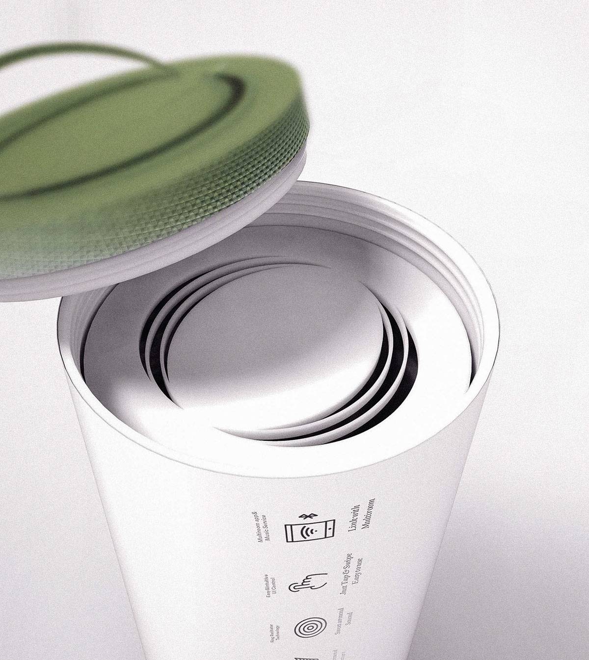 with lowercase f, logo expresses embrassing