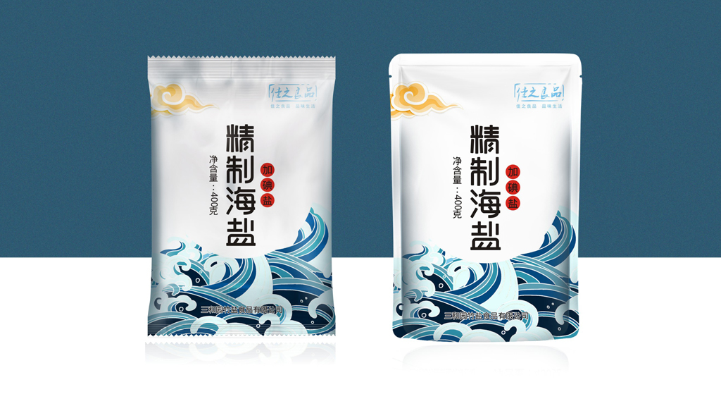 食用盐包装设计竹盐包装设计调味品包装设计