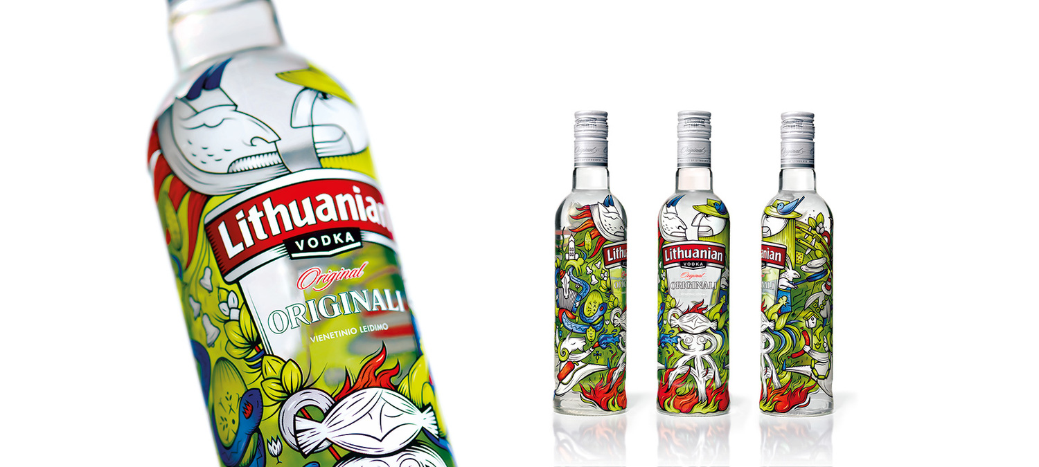 ithuanianvodkaoriginal立陶宛stumbras品牌伏特加限量包装设计