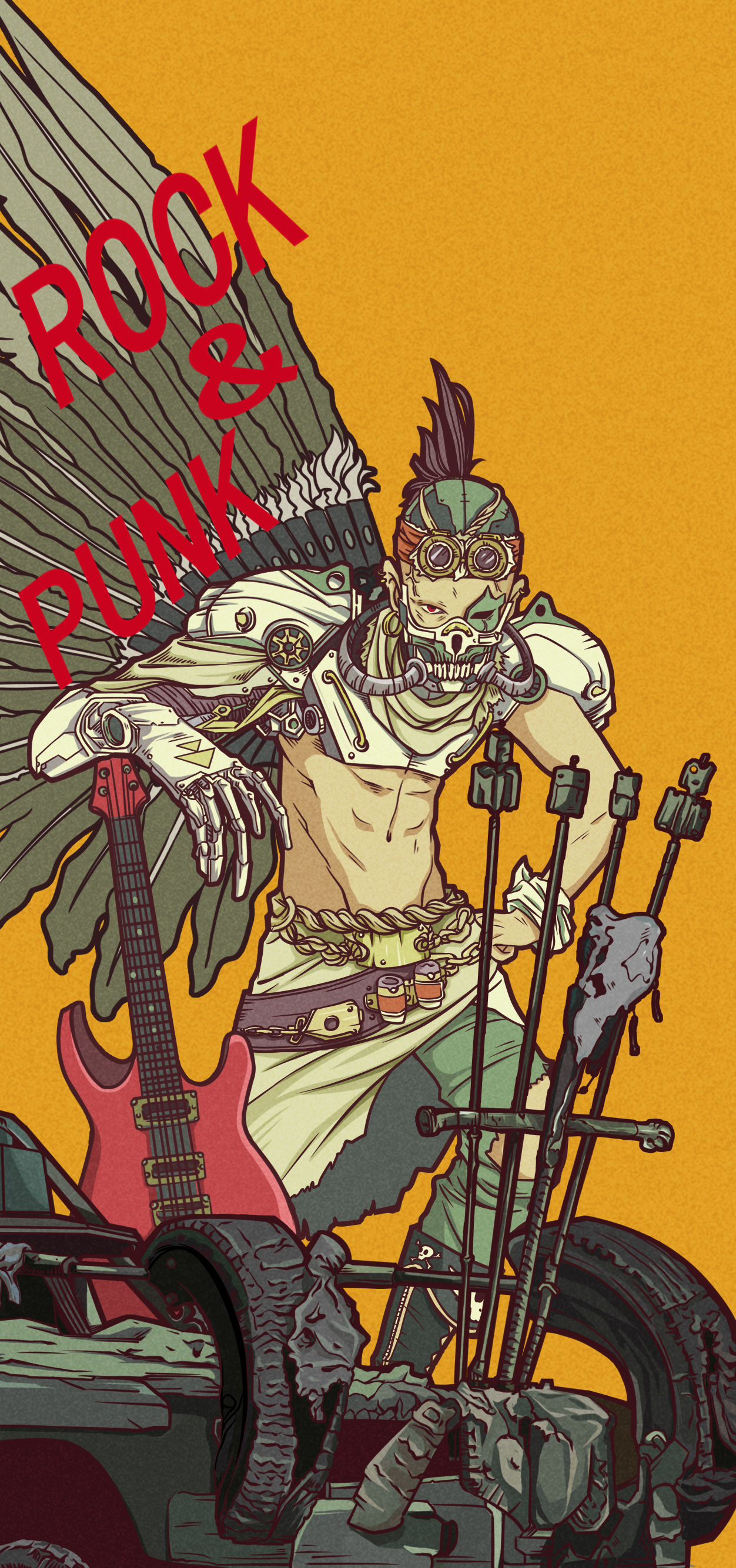 朋克摇滚风电子烟器具涂装设计