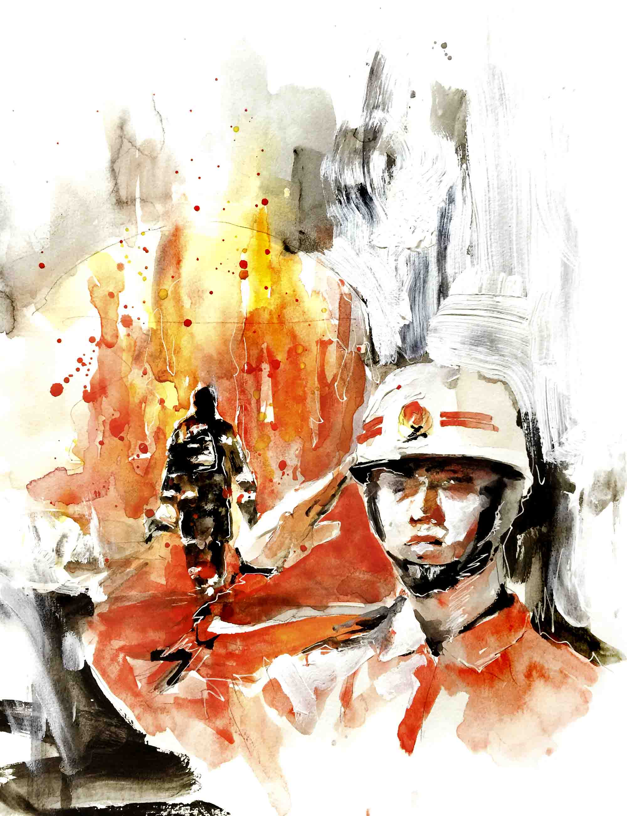 向伟大的消防员致敬