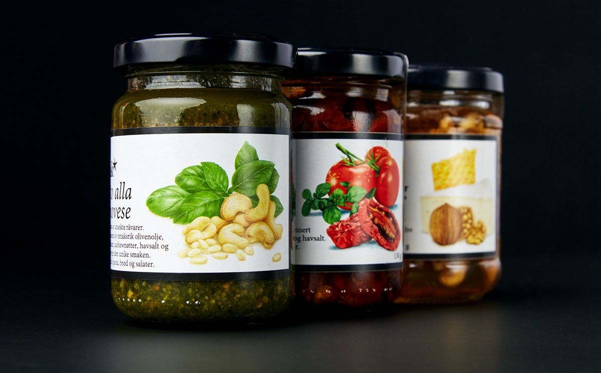 美食品牌设计包装餐饮插画logo标志