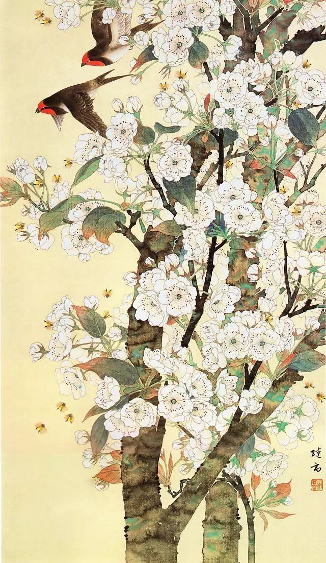 适合商业包装设计的花鸟工笔画-古田路9号-品牌创意/版权保护平台