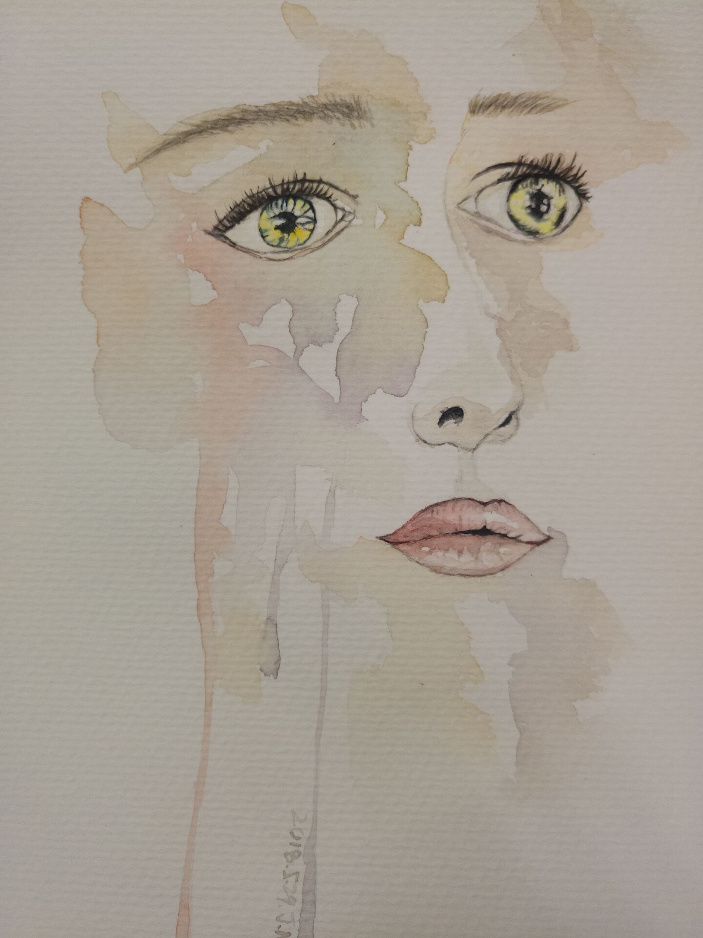 水彩人物练习-古田路9号-品牌创意/版权保护平台