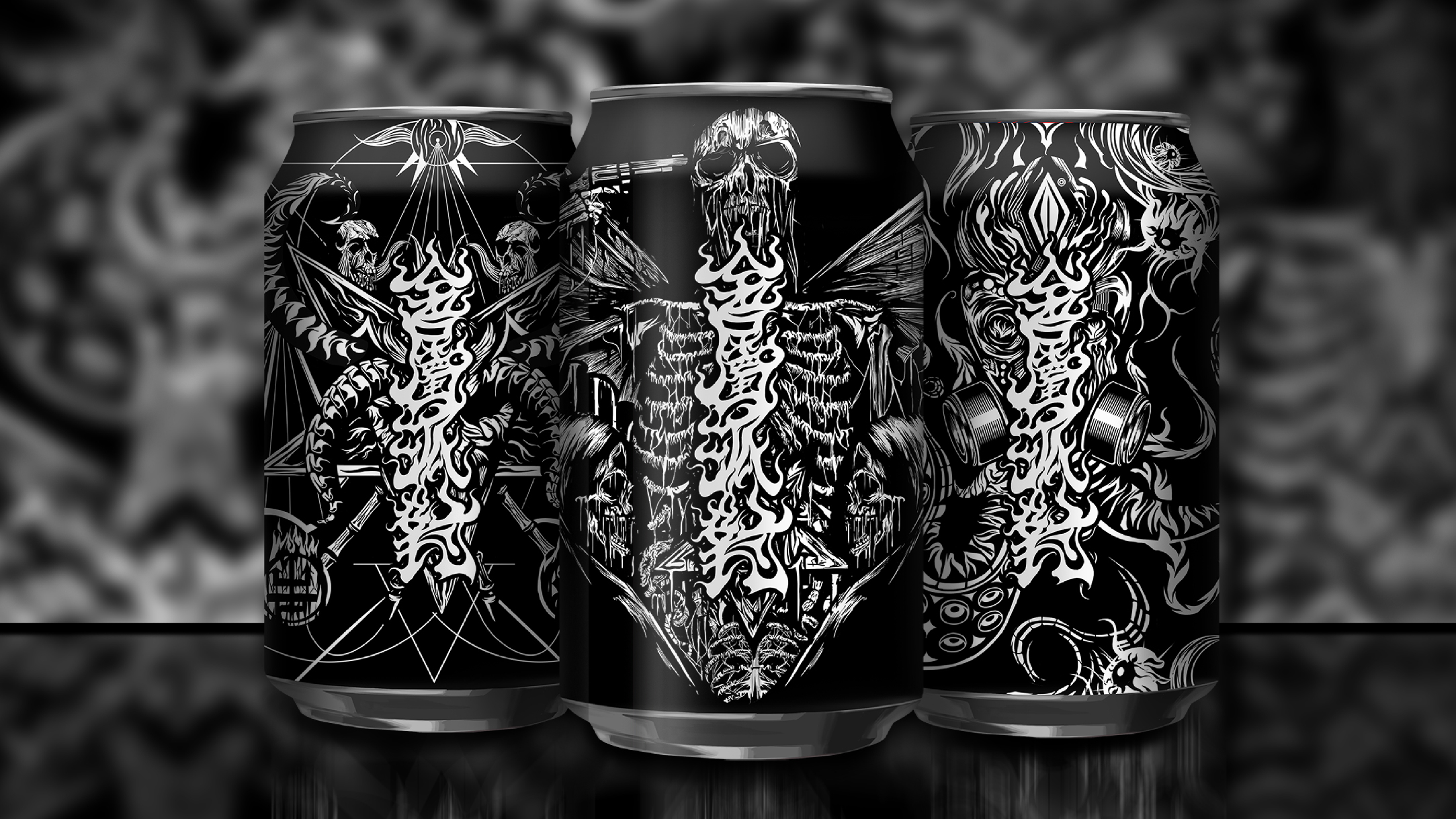 金属风格插画设计