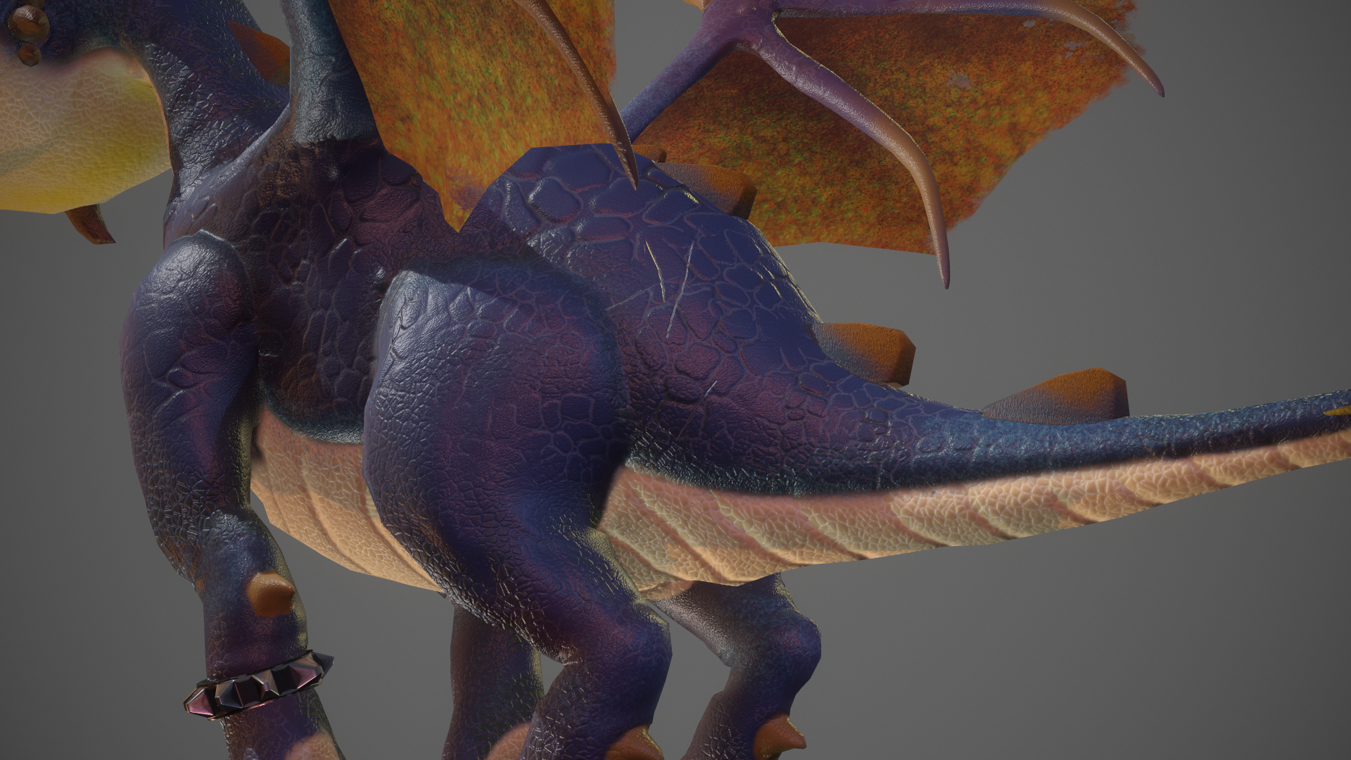 三维模型小蓝龙