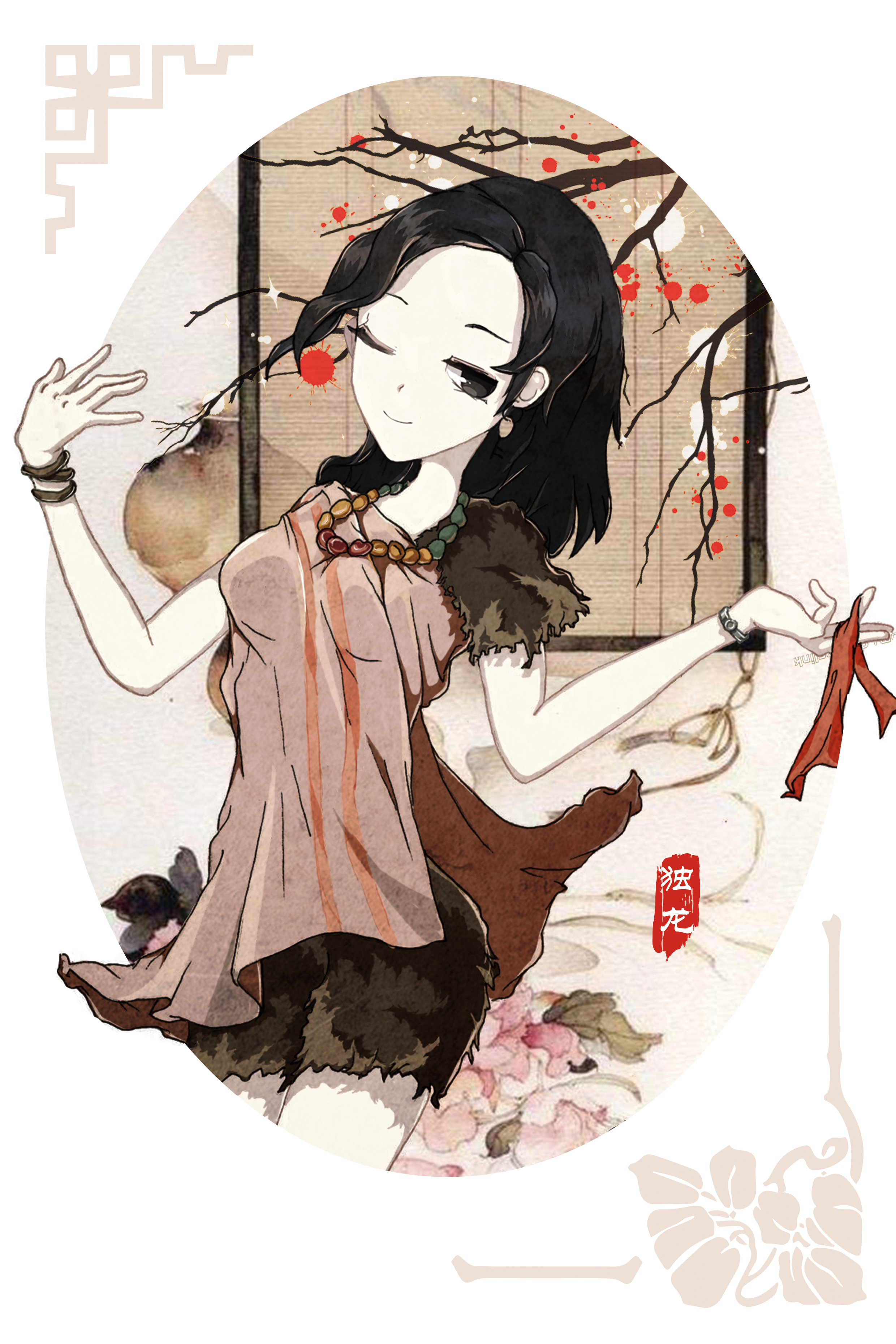 燃烧吧毕设中华少女插画及周边