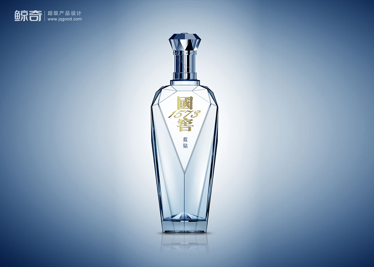 国窖蓝钻酒瓶包装设计鲸奇创意