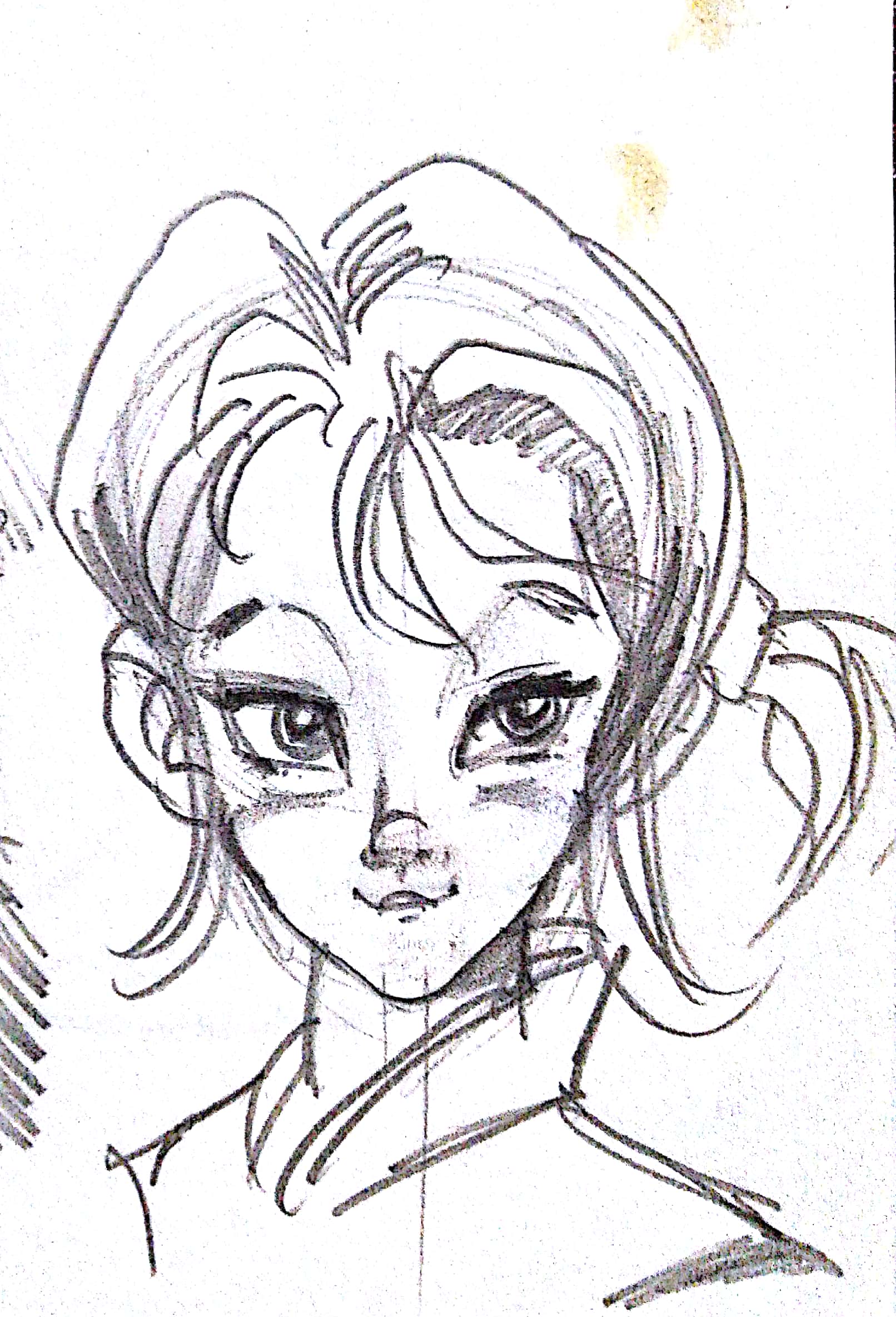 动漫角色手稿草图