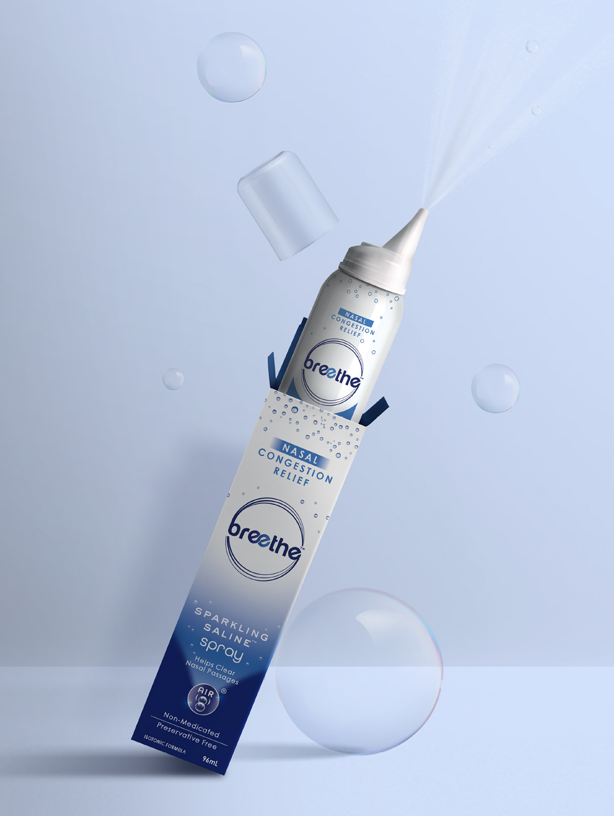 breethe nasal spray 包装