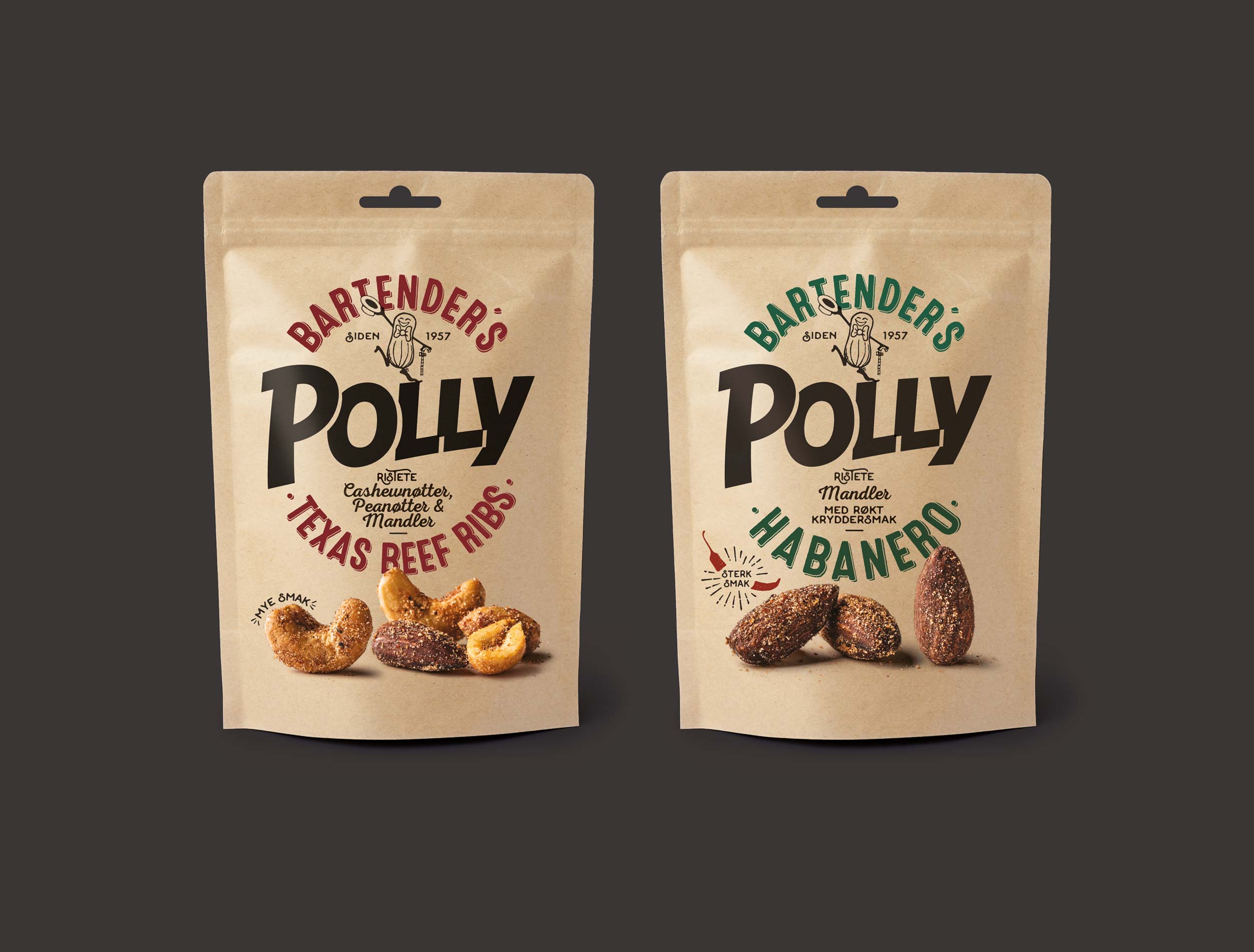 pollybartender坚果包装