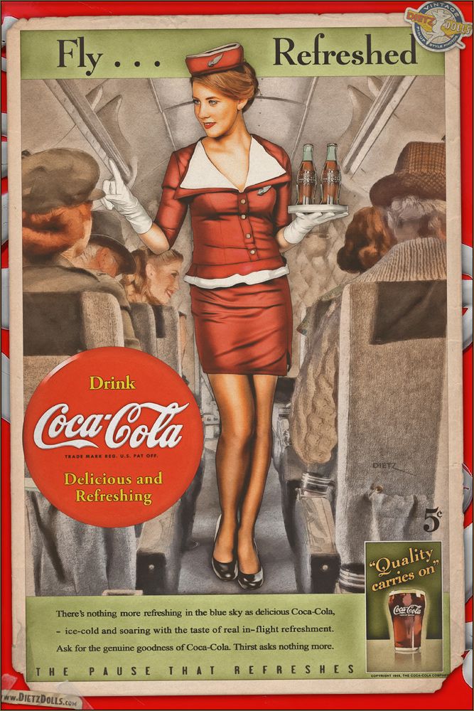 海报分享超赞的可口可乐复古海报