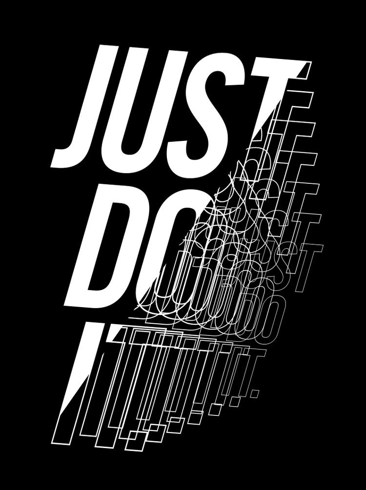 pinterest丨分享创意黑白文字排版海报