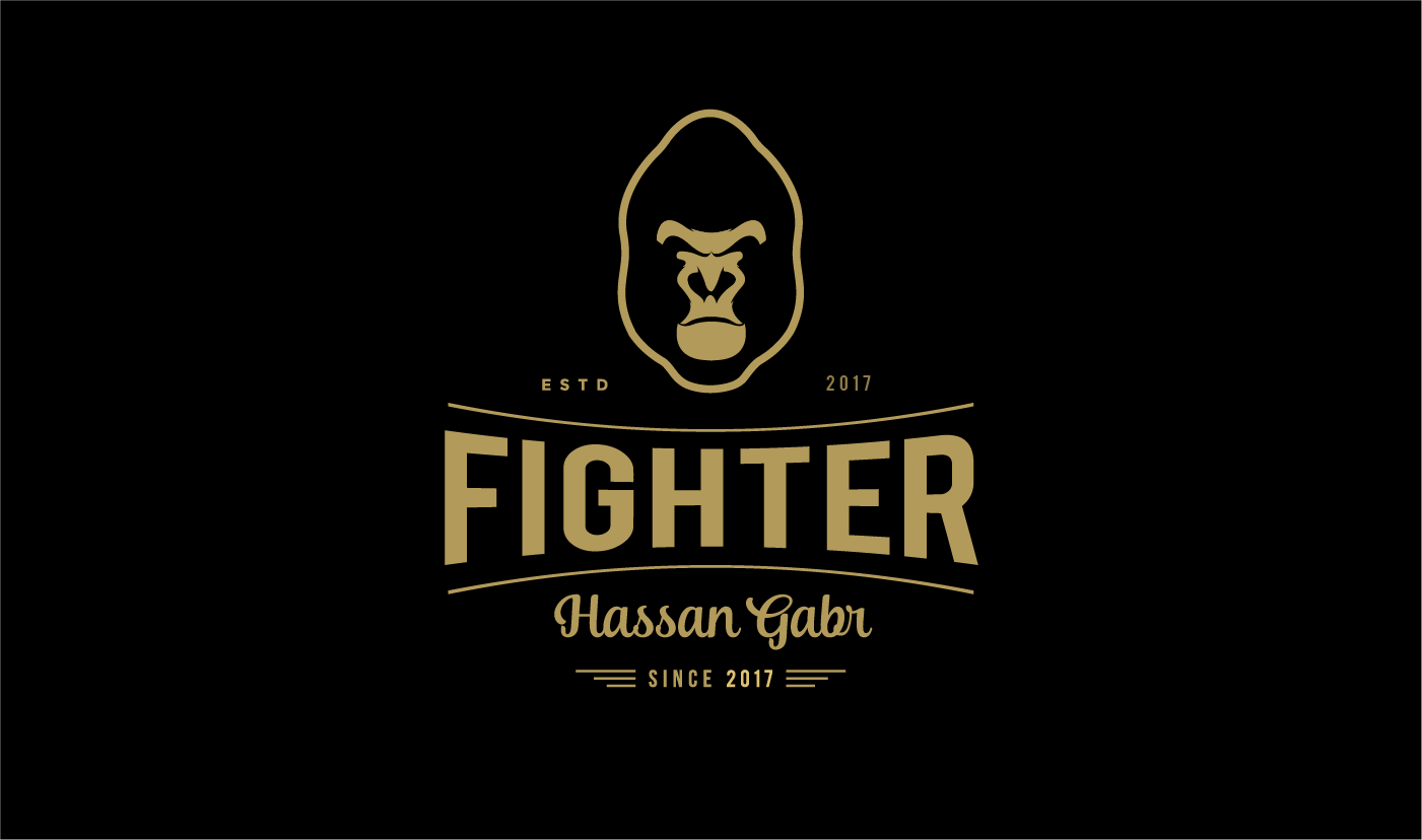 hassangabr健身品牌logo设计运动健身能量猩猩酷