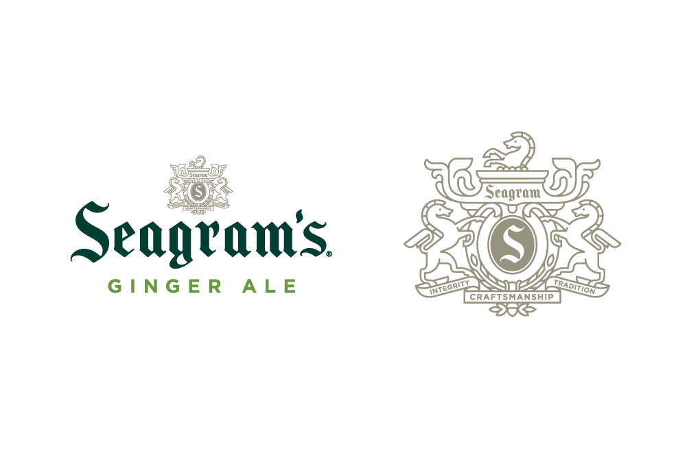 seagrams汽水饮料品牌标志设计包装设计