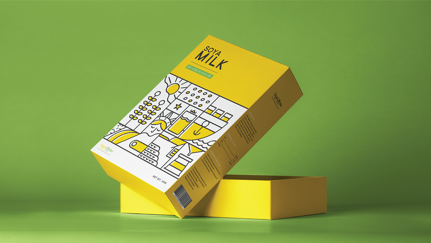 大豆园豆浆包装设计