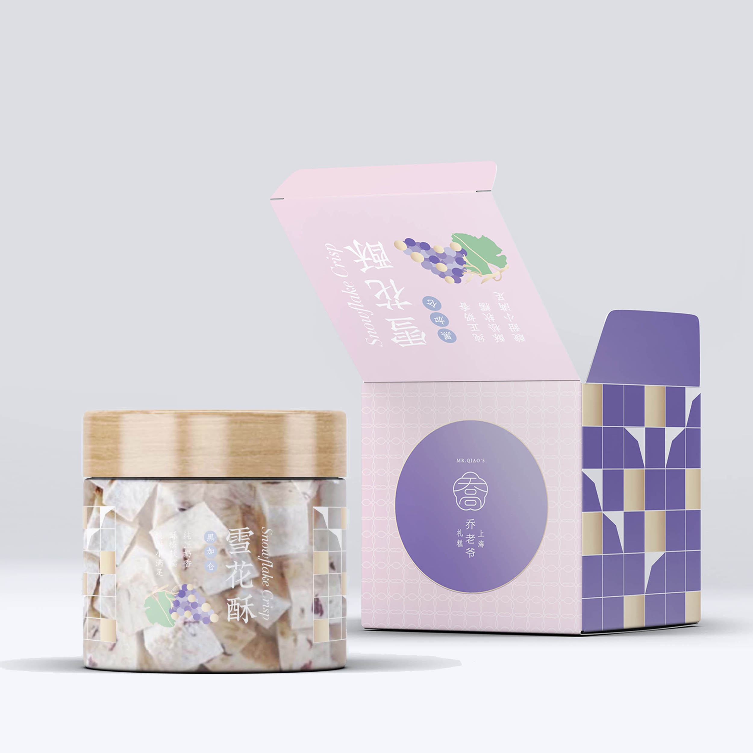 乔老爷春日雪花酥包装