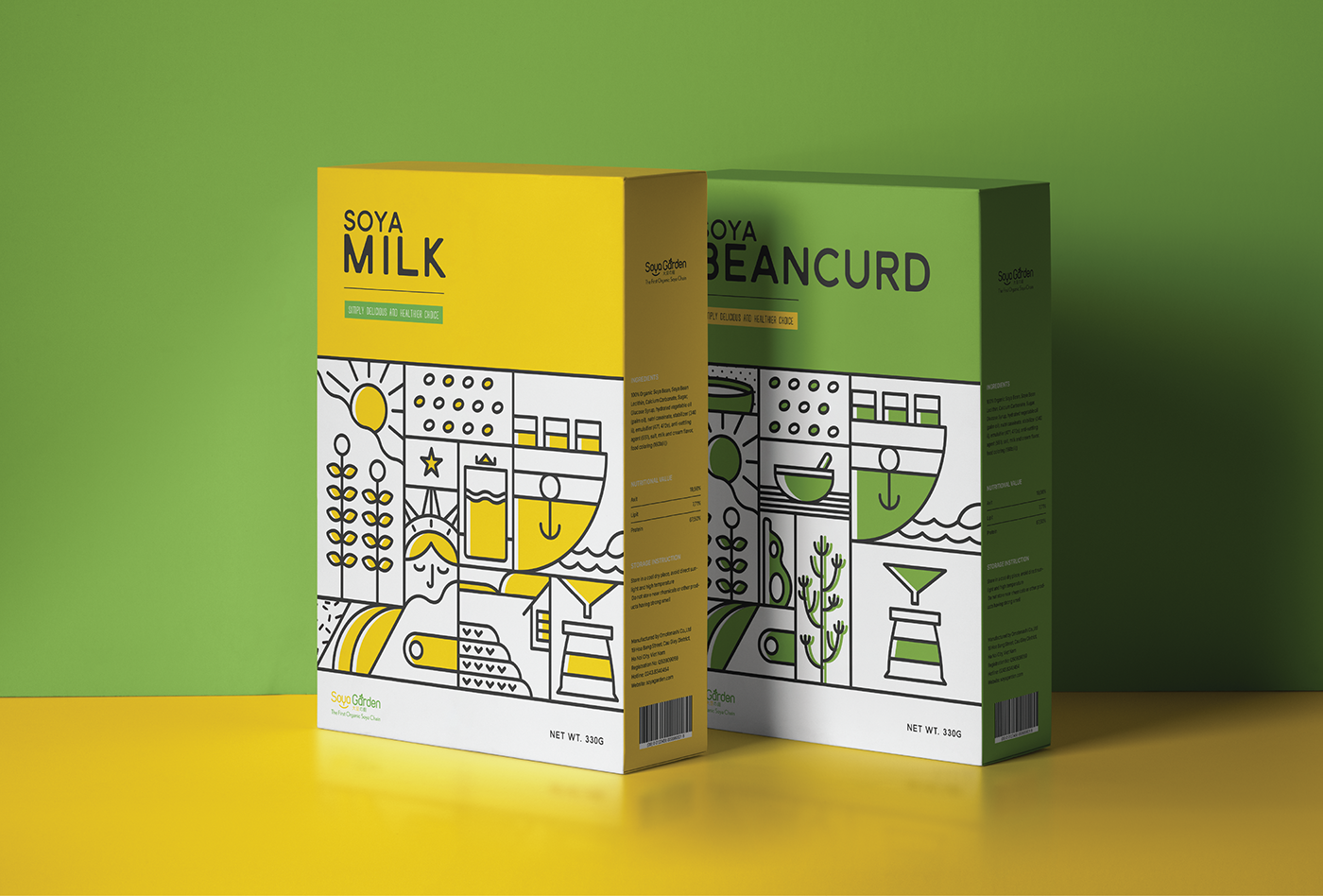 大豆园豆浆包装设计