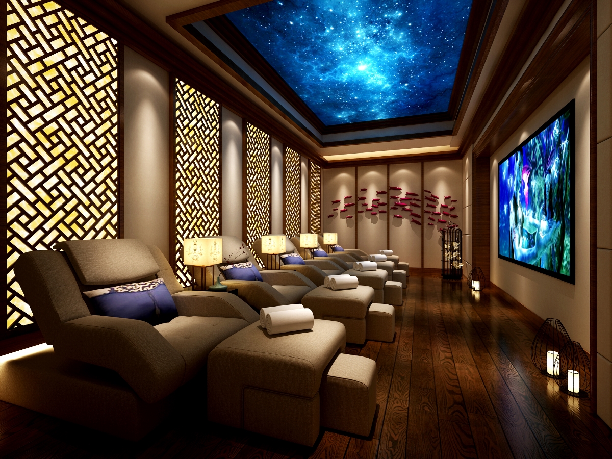 提供足疗店设计足浴店装修spa美容会所设计洗脚城足道设计公司