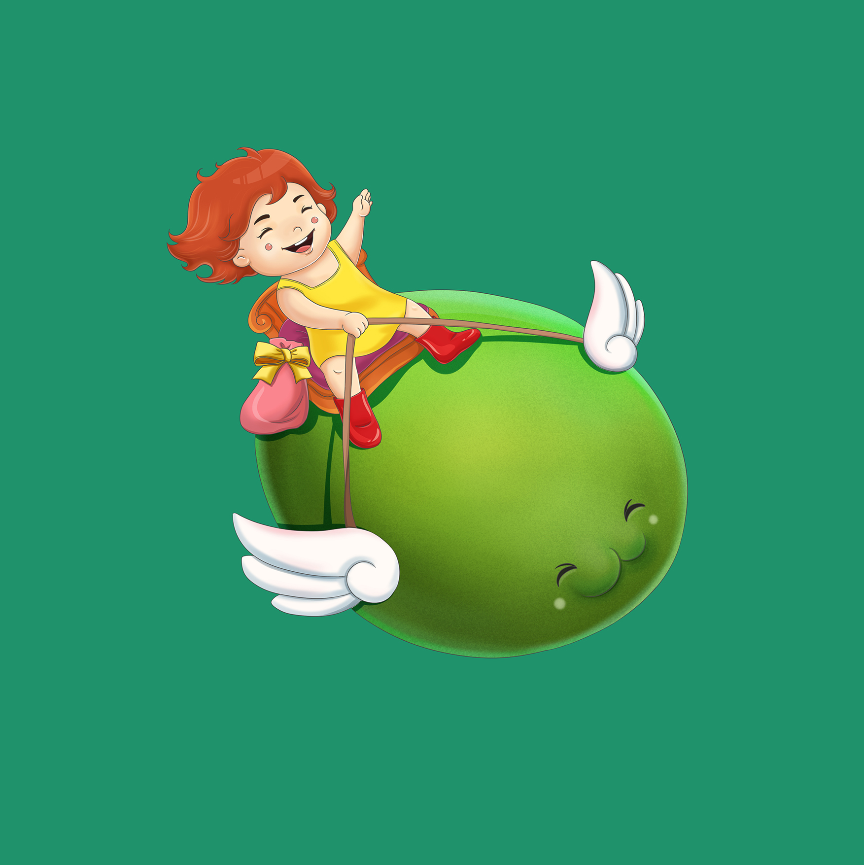 拇指姑娘奇异莓品牌插画设计