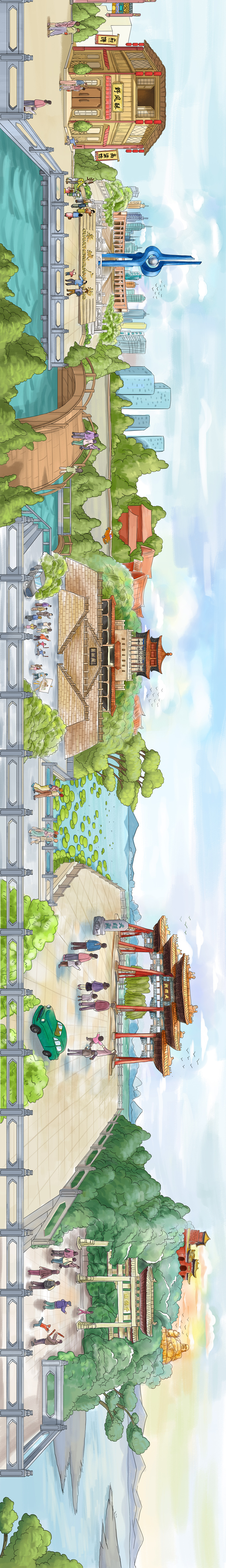 济南泉城广场一镜到底