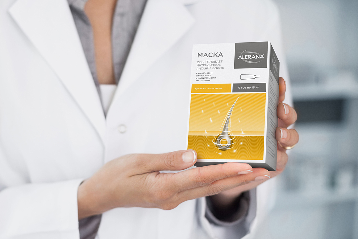 alerana防脱发洗发水包装设计