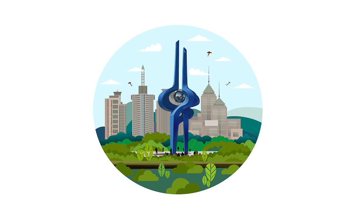 67济南插画济南文创手绘