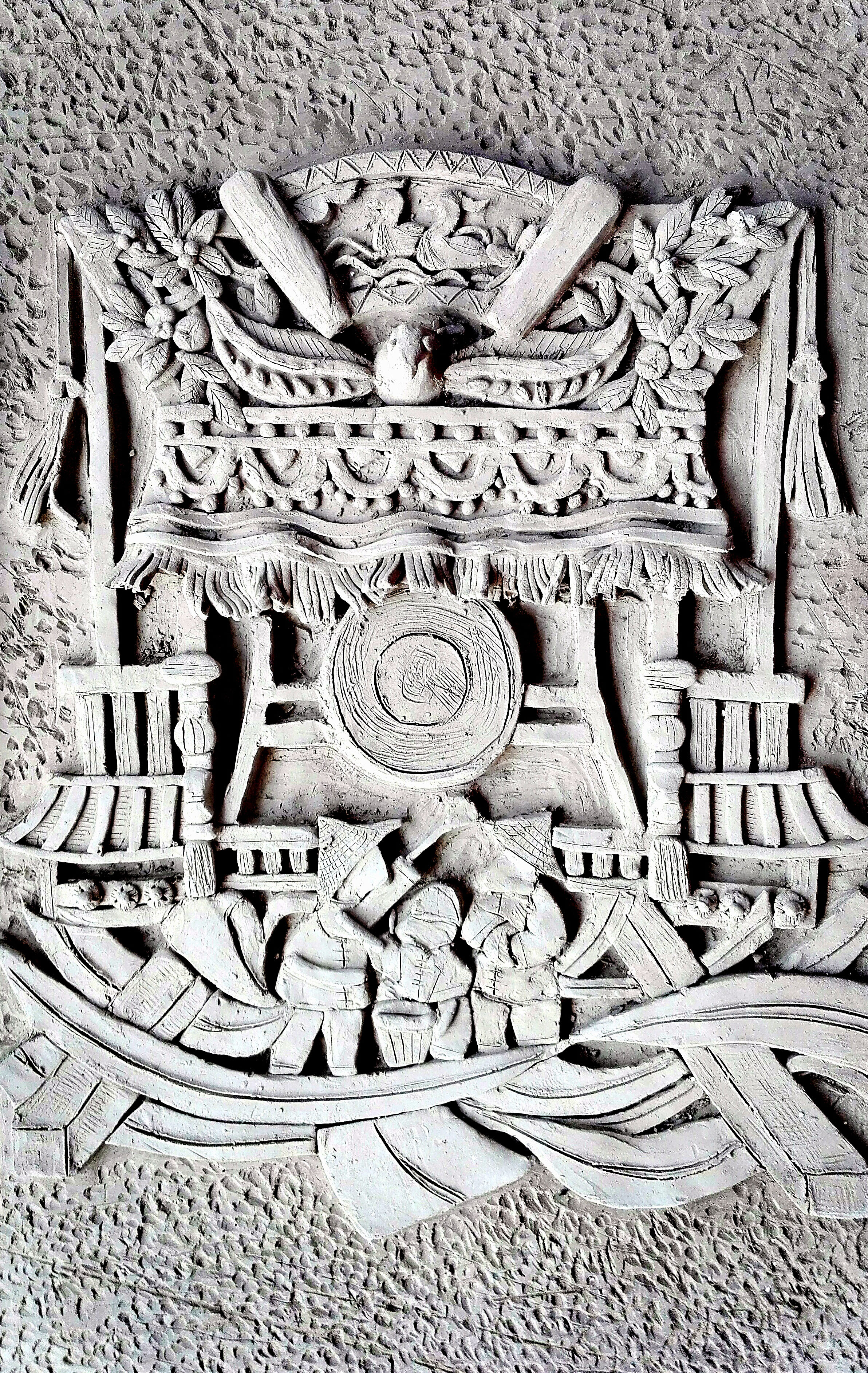 泥塑浮雕作品-古田路9号-品牌创意/版权保护平台