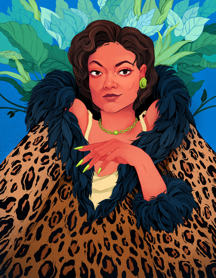 大胆的色彩超现实画风danipendergast人物插画作品