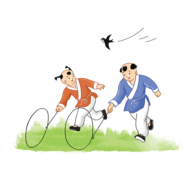 古代小孩嬉戏图