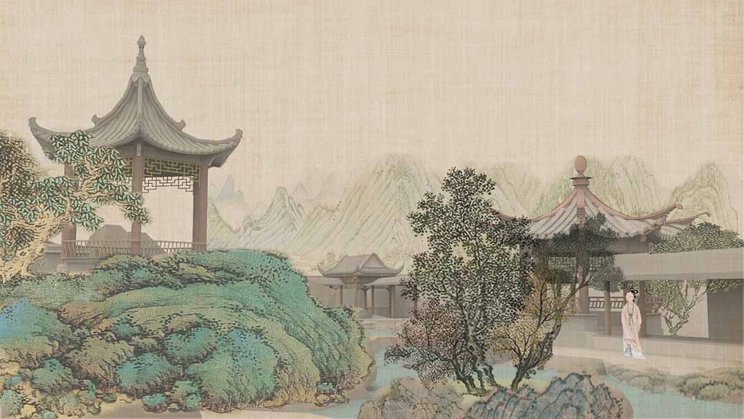 中国画园林转译法--"中国院子"景观设计-古田路9号-品牌创意/版权保护