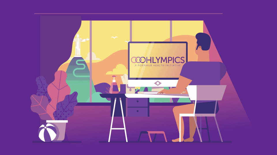 ooohlympicsbypornhub场景插画