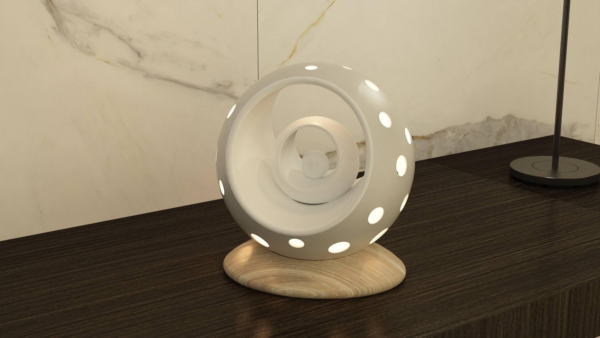 月是别时圆—陶瓷氛围灯具设计-古田路9号-品牌创意/版权保护平台