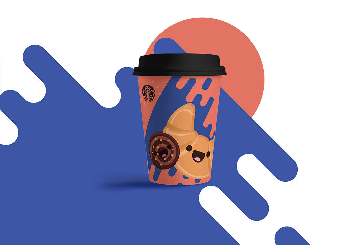 illustrationforstarbuckcoffee星巴克咖啡插图