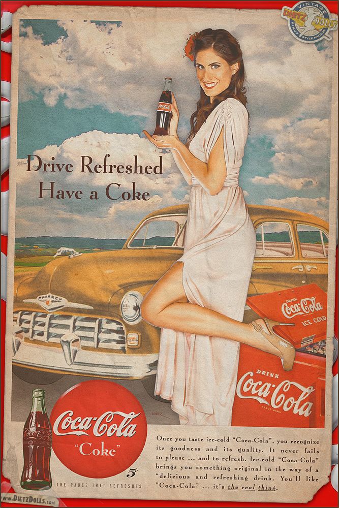 海报分享超赞的可口可乐复古海报