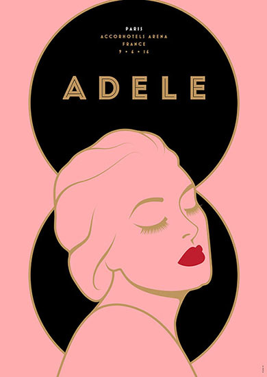 adele 2016 tour posters 阿黛勒 2016巡演海报-古田路9号-品牌创意