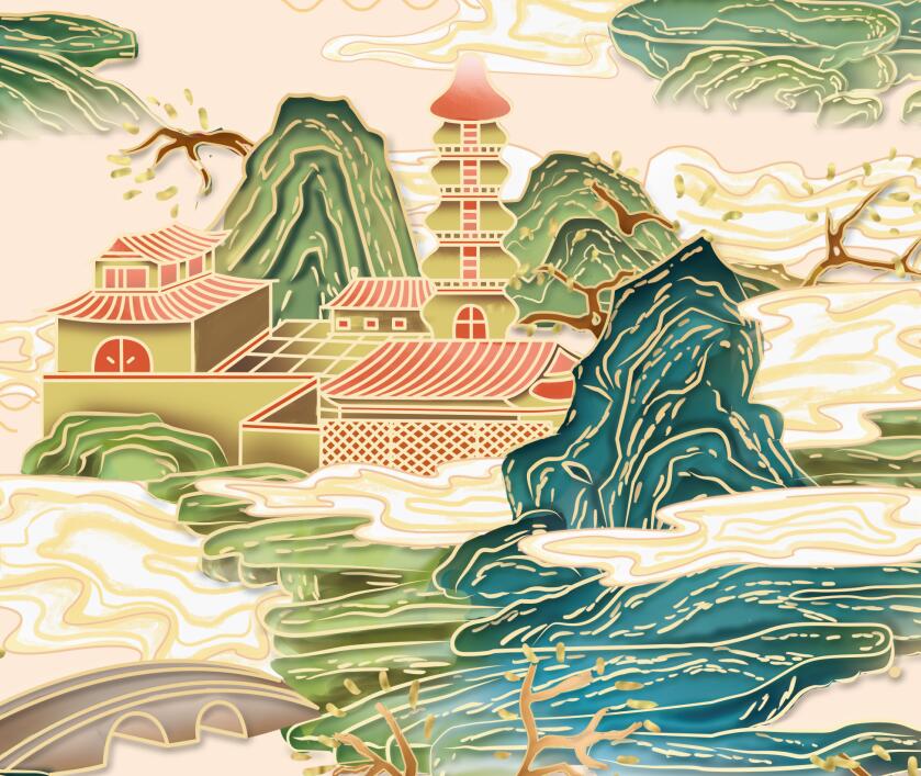 宋代茶叶包装插画设计