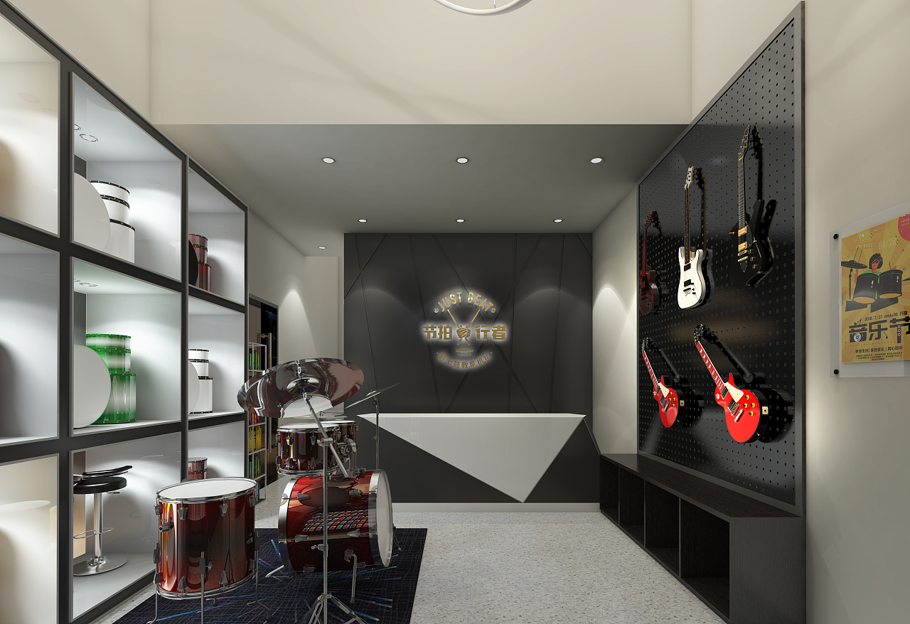 节拍行者爵士鼓乐器行录音室儿童音乐培训教育学院