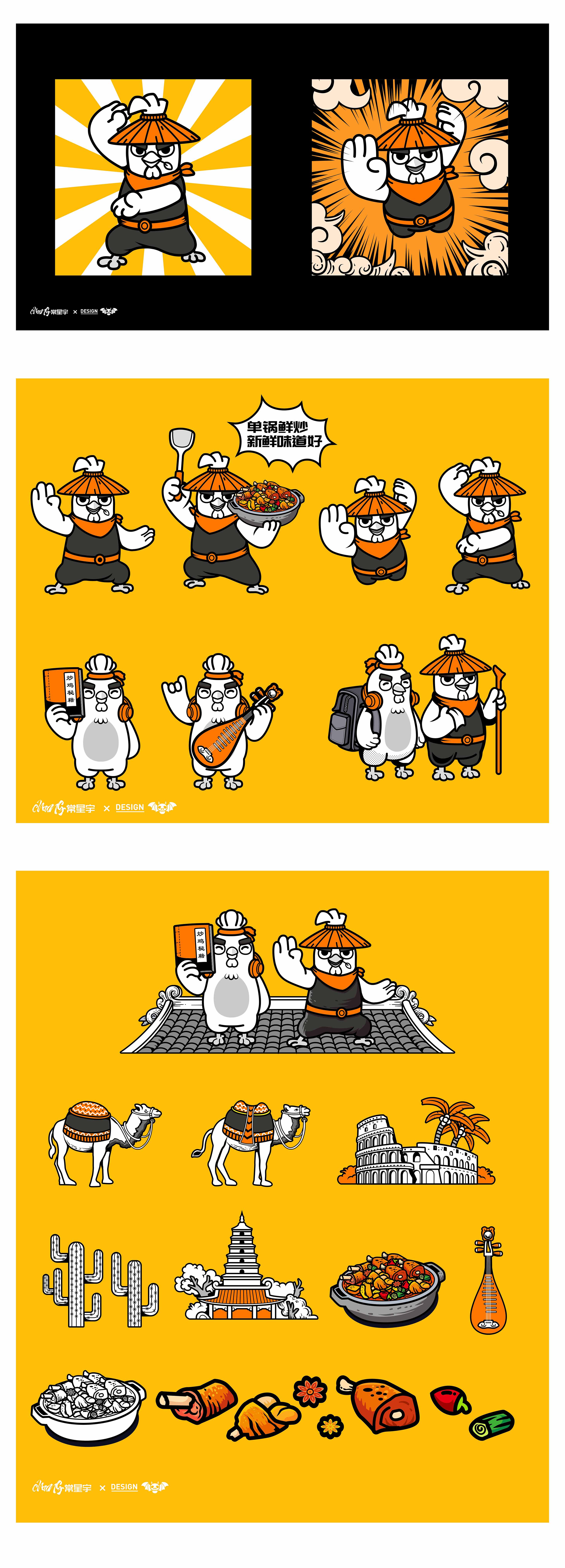 西域传说ip龙朝设计x常星宇餐饮品牌吉祥物设计