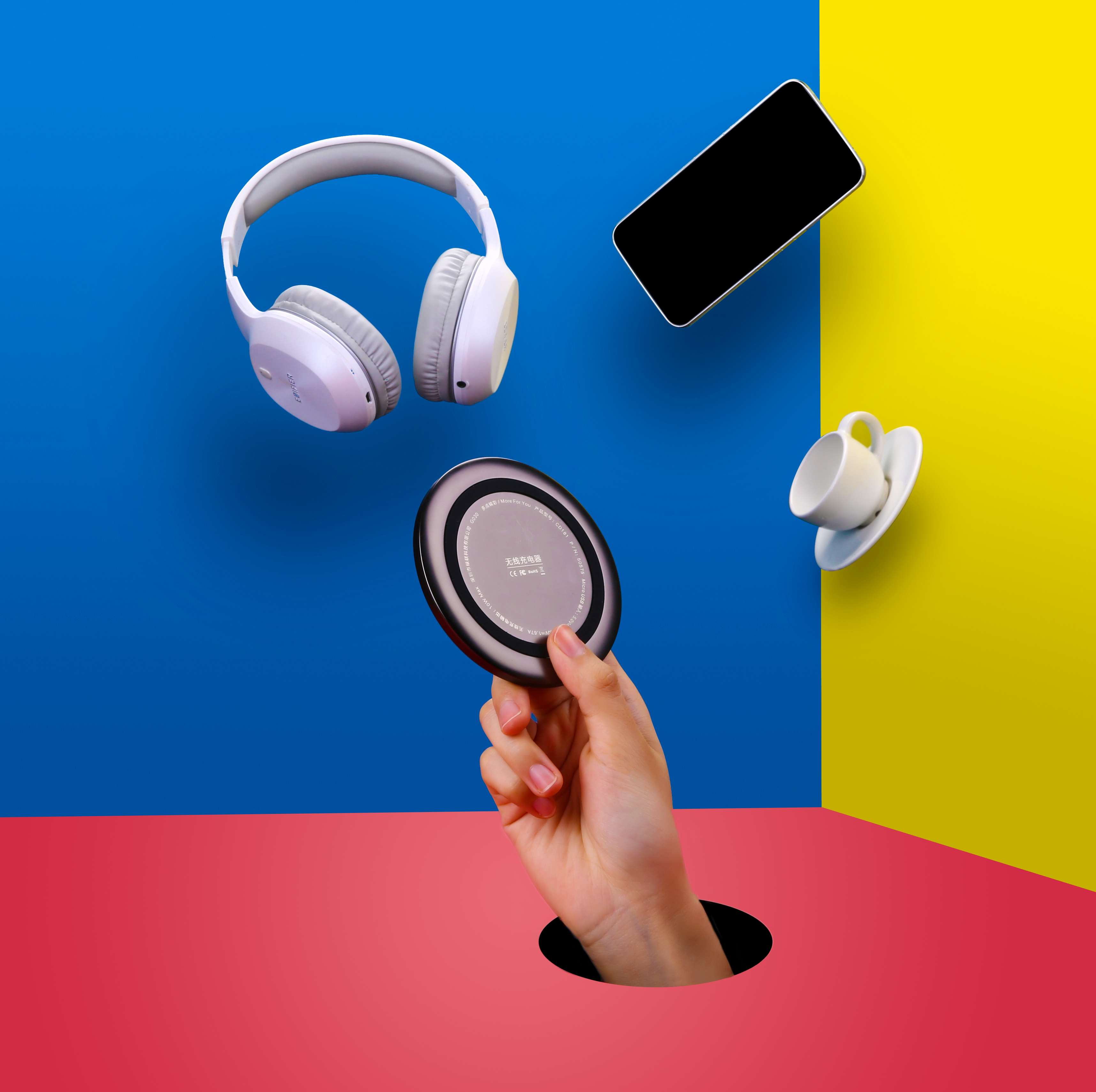 3c数码产品的摄影视觉探索与尝试移动电源与iphonex无线充电器