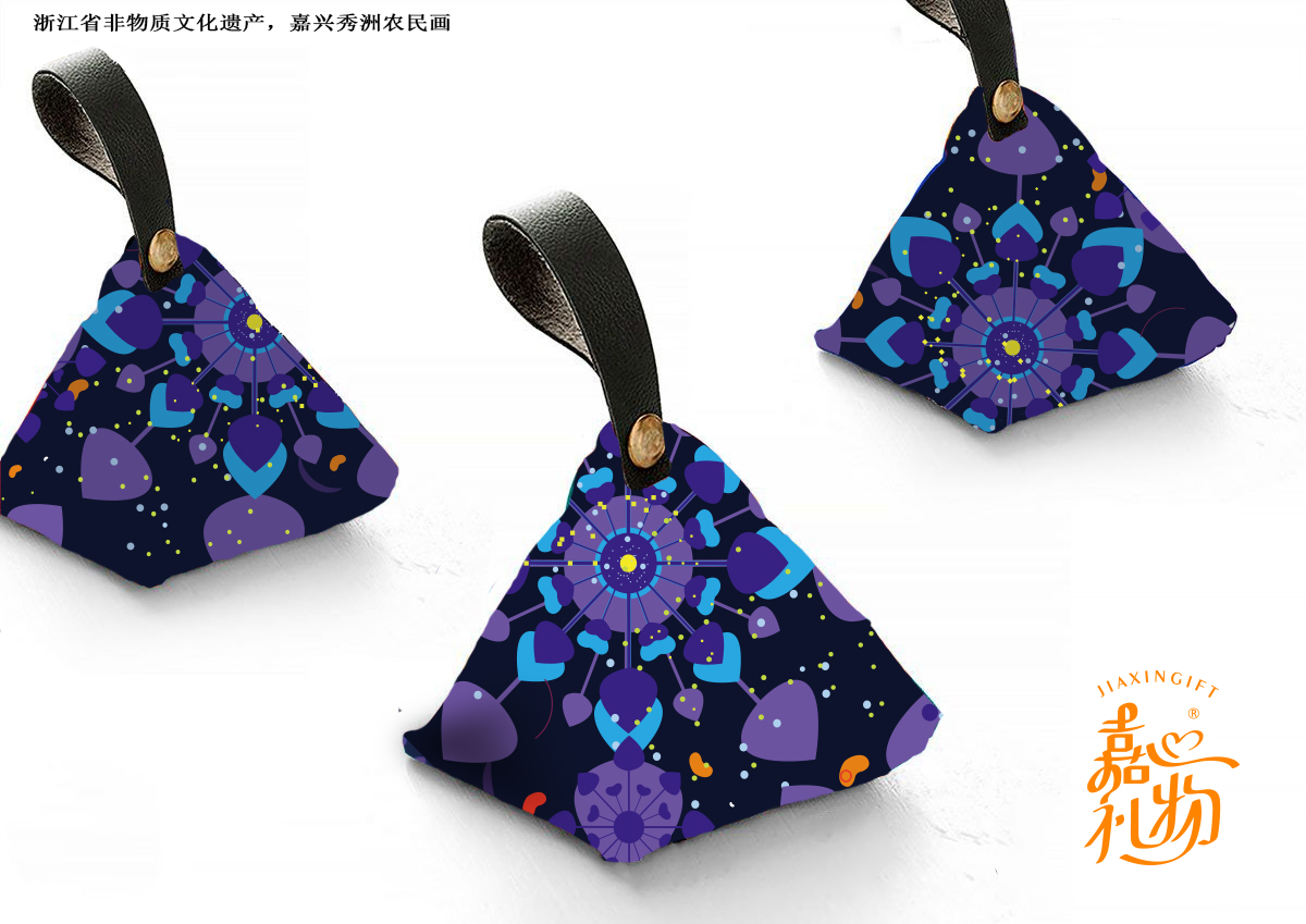 南湖菱歌浙江嘉兴农名画非遗文创设计探索文化符号与思想理念的传达