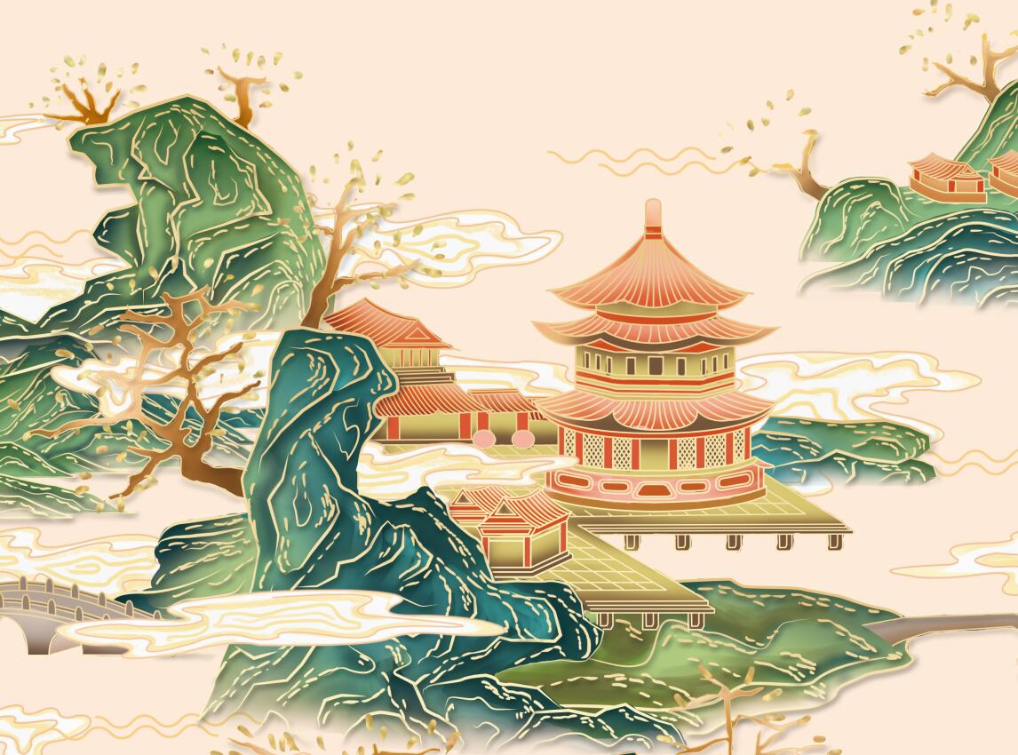宋代茶叶包装插画设计