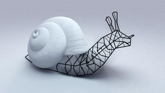 作品说明:该组陈设瓷灵感来源于自然,以自然中的蜗牛为基本元素设计而