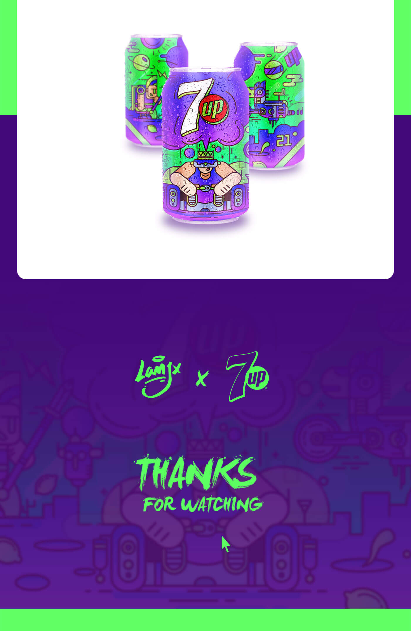 sevenup七喜世纪罐图案